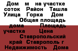 Дом 62м2 ,на участке 5 соток › Район ­ Ташла › Улица ­ Горка  › Дом ­ 62/1 › Общая площадь дома ­ 62 › Площадь участка ­ 5 › Цена ­ 1 200 000 - Ставропольский край, Ставрополь г. Недвижимость » Дома, коттеджи, дачи продажа   . Ставропольский край